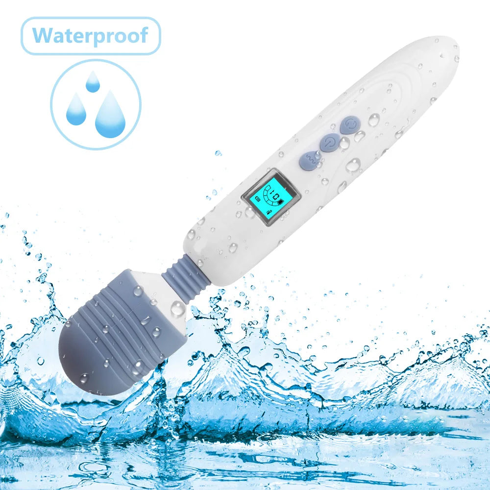 36 Speed LCD AV Stick Vibrator, Massager Magic Wand, Clitoris Stimulate Heated G Spot Vibrator, Female Masturbation Sex Shop