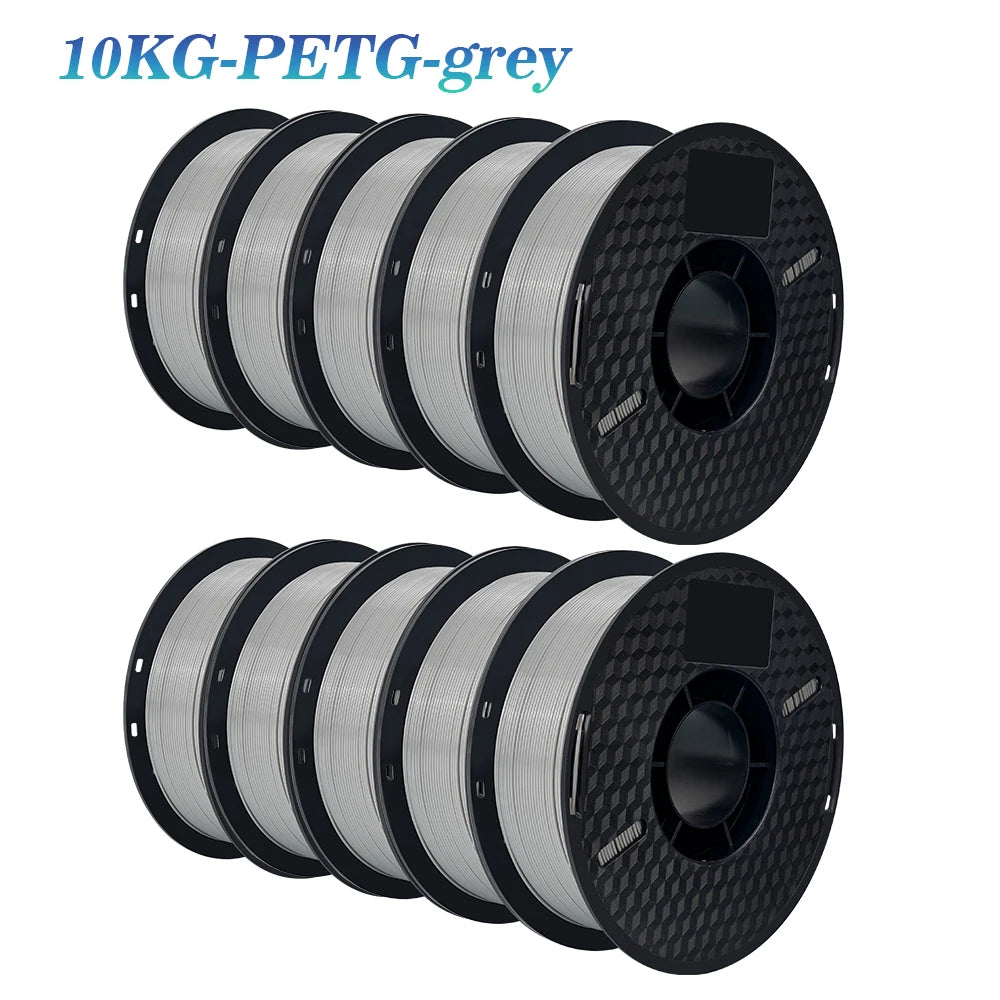 KINGROON 22LBS PETG or PLA filament 3D Printer Filament 10 Rolls 1KG 1.75MM Eco-Friendly Good Toughness Mix Color Free Shipping