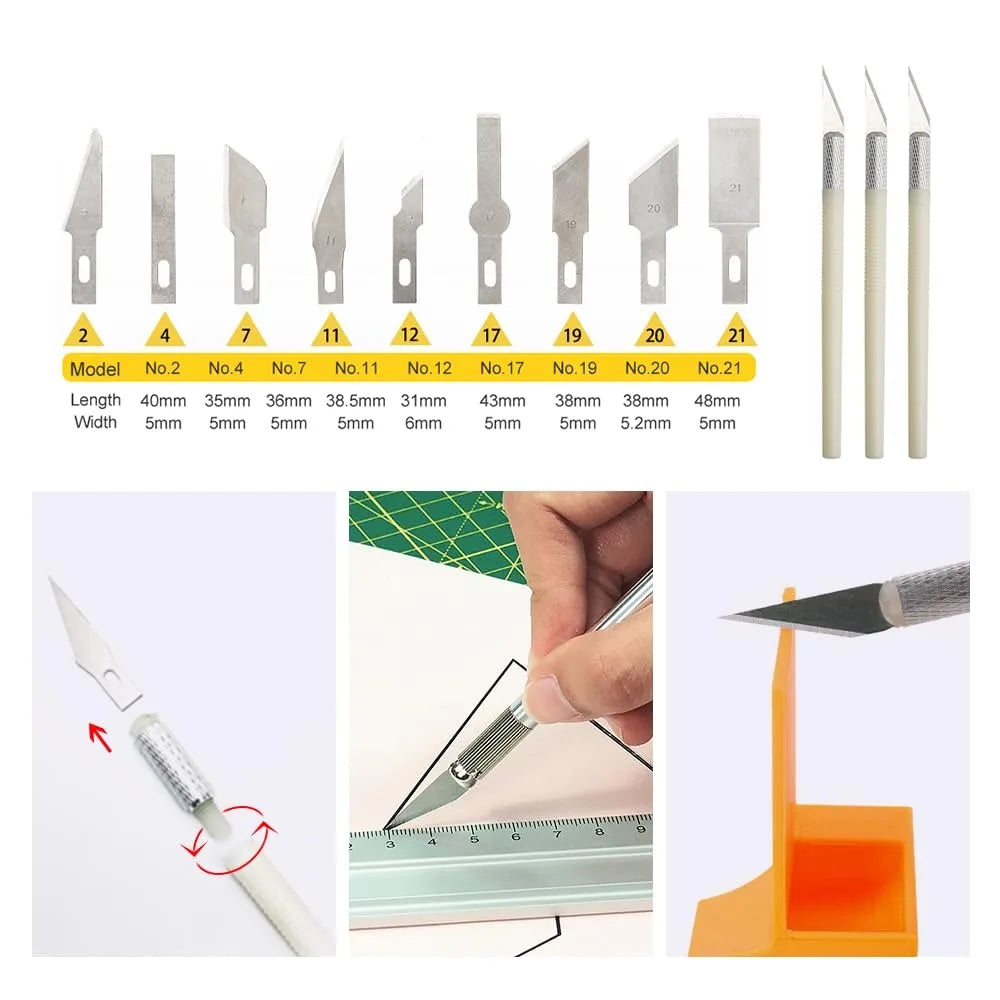 3D Printer Tool Kit, Nozzle Cleaner, Scraper, Tweezers, File & Engraving Tools for Maintenance
