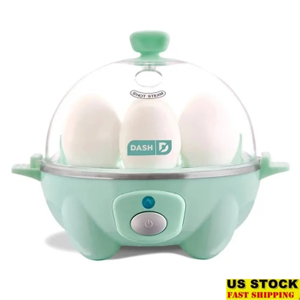 7 Egg Electric Cooker Automatic Shut Off Nonstick Omelette Poaching Tray Dishwasher Safe Compact Kitchen Appliance Boiled Eggs