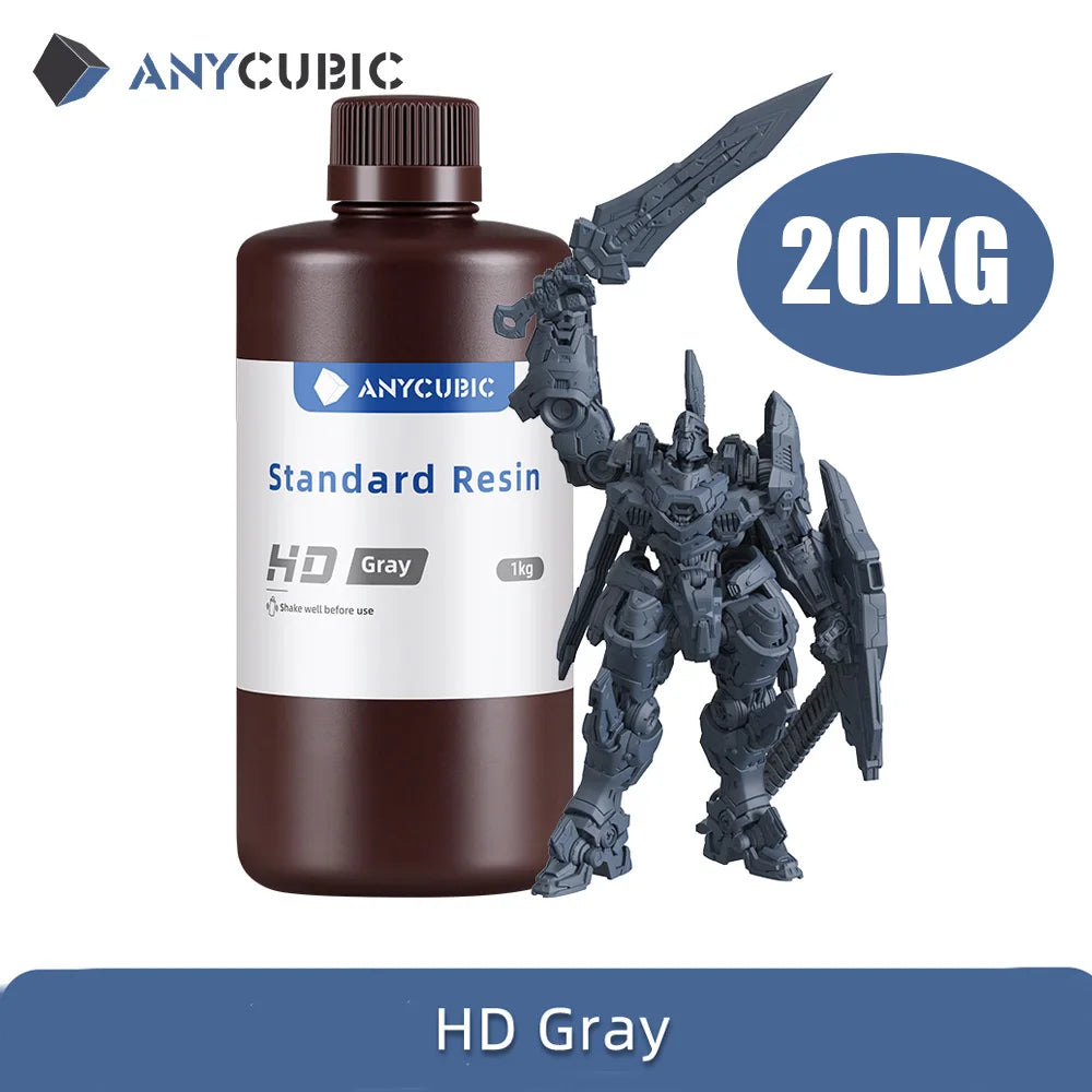 1kg/10kg Liquid Photopolymer Standard Resin 405nm UV Resin For 3D Printer LCD Printing Resin Material For Photon Mono