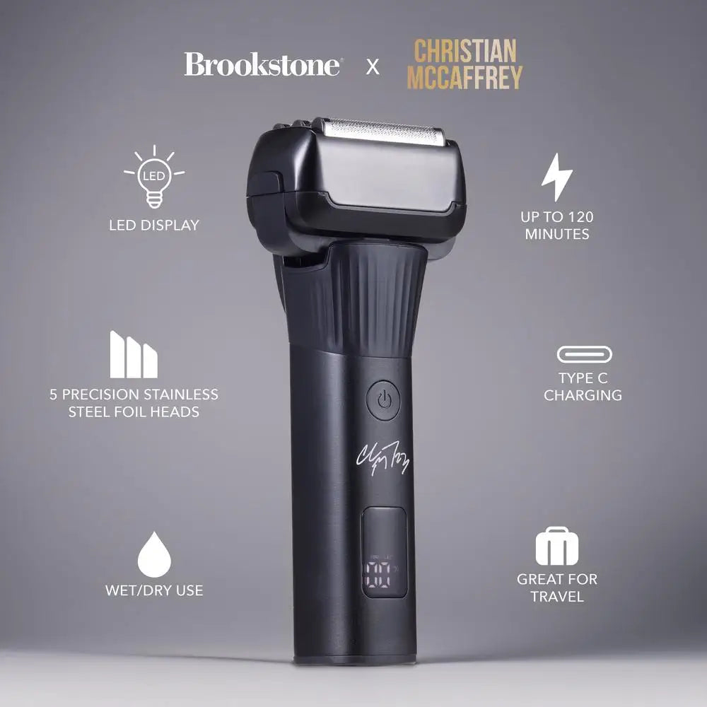 Special Edition Cordless Rechargeable Electric Shaver, 5 Head Foil Blades, Waterproof Men's Grooming Tool