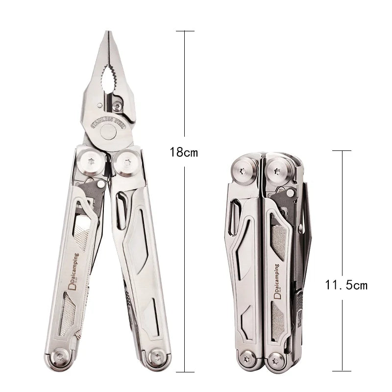 Multitools Hand, DIY Multi Tools, Multi-tool Clamp, Folding Knives, Scissor, Cutters, EDC Survival Gear, Manual Pliers