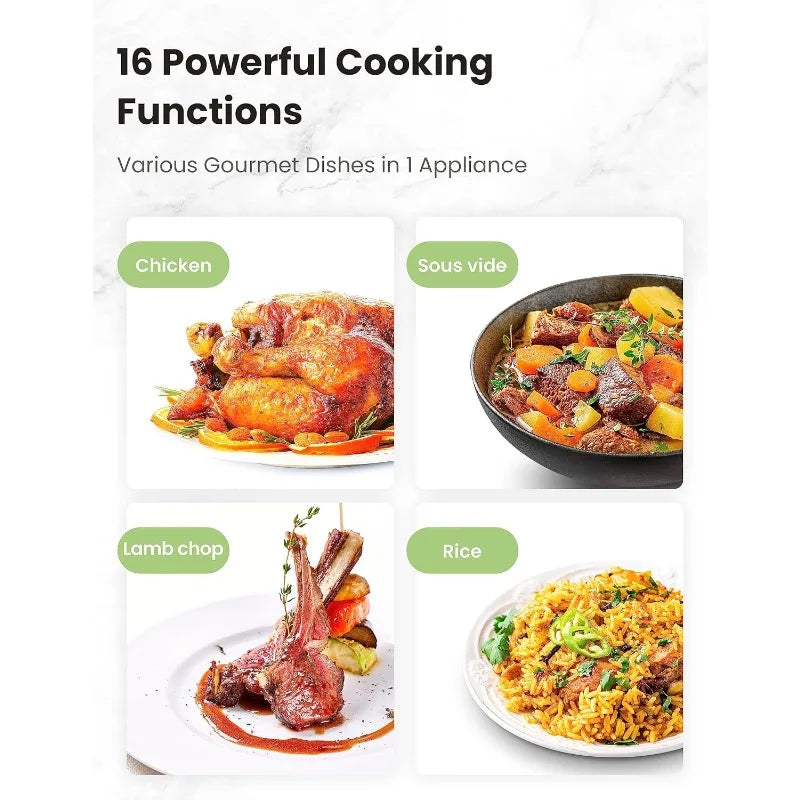 COMFEE' 16 in 1 Electric Pressure Cooker Olla de Presion Non-Stick Pot Yogurt Maker Rice Slow Saute Steamer