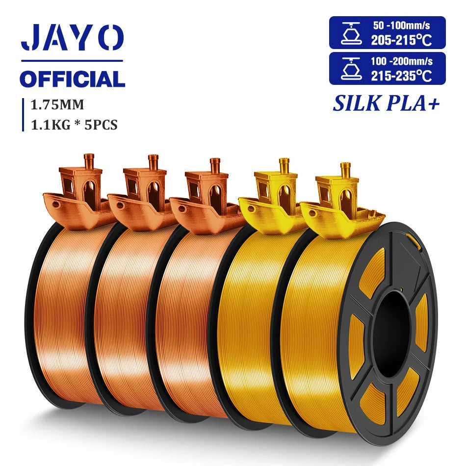 TPU SILK 3D Printer Filament 98A TPU Filament 1.75mm Silk Rainbow SILK PLA PLUS 3D Filament Glossy Silk Surface 5Rolls/set