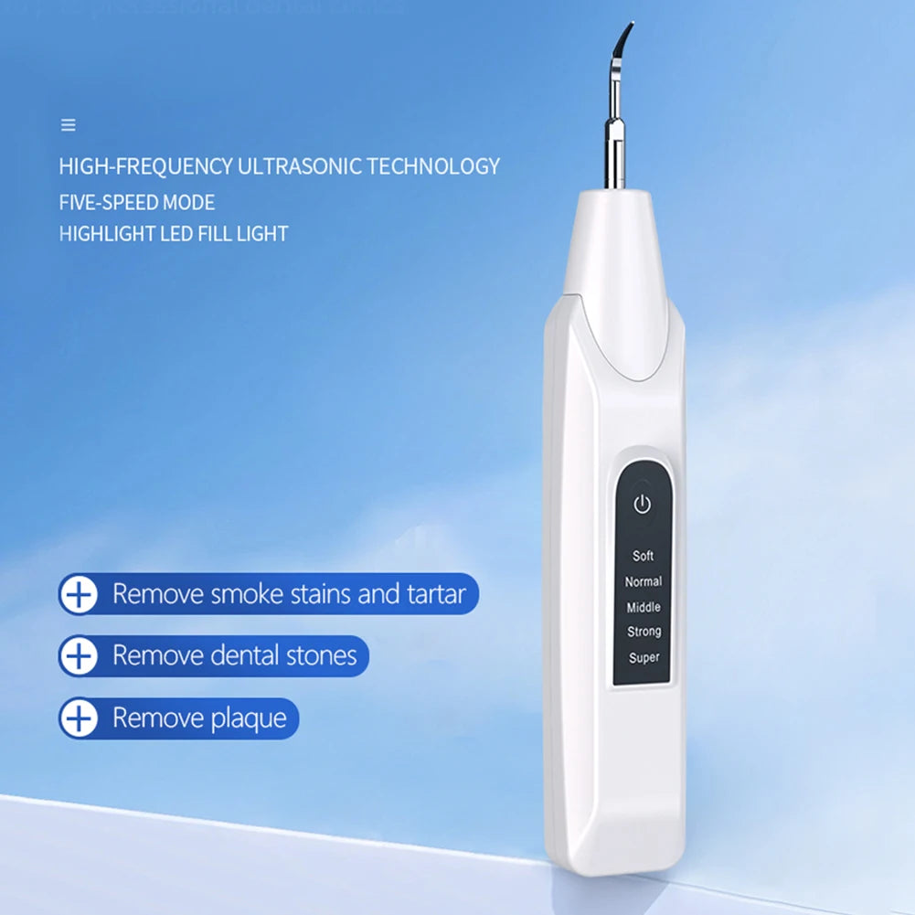 Ultrasonic Dental Scaler Oral Care, Tartar Removal, Calculus Remover Tooth Stain Cleaner LED Light Tooth Whitening Tools Household