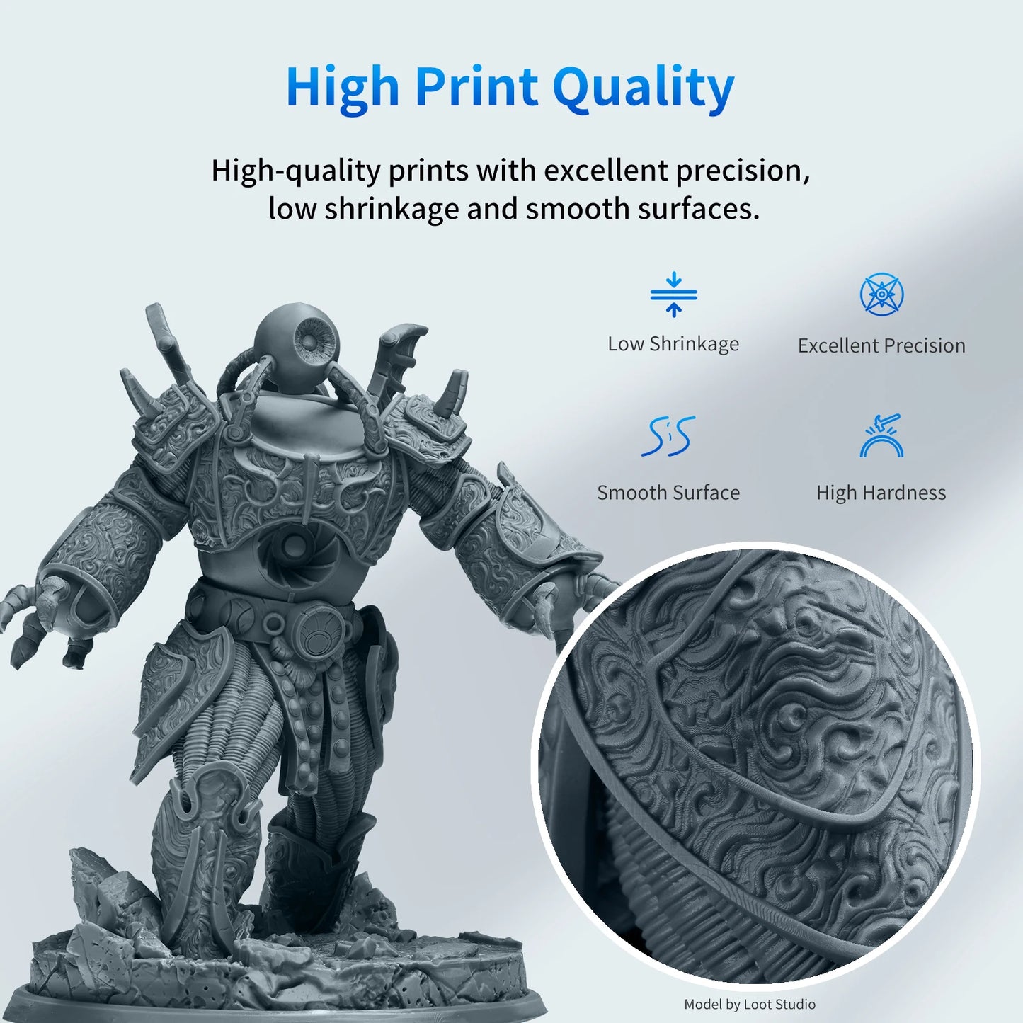 405nm UV Resin 3D Printer High Precision Standard Resin, 3D Printing DIY Figurines Materials For Photon Mono 5s Pro