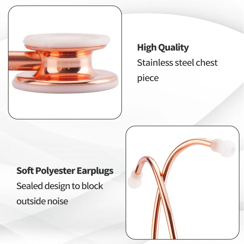 Professional Doctor Medical Stethoscope Heart Lung Cardiology Single Head Stethoscope Nurse Student Vet Medical Equipment Device