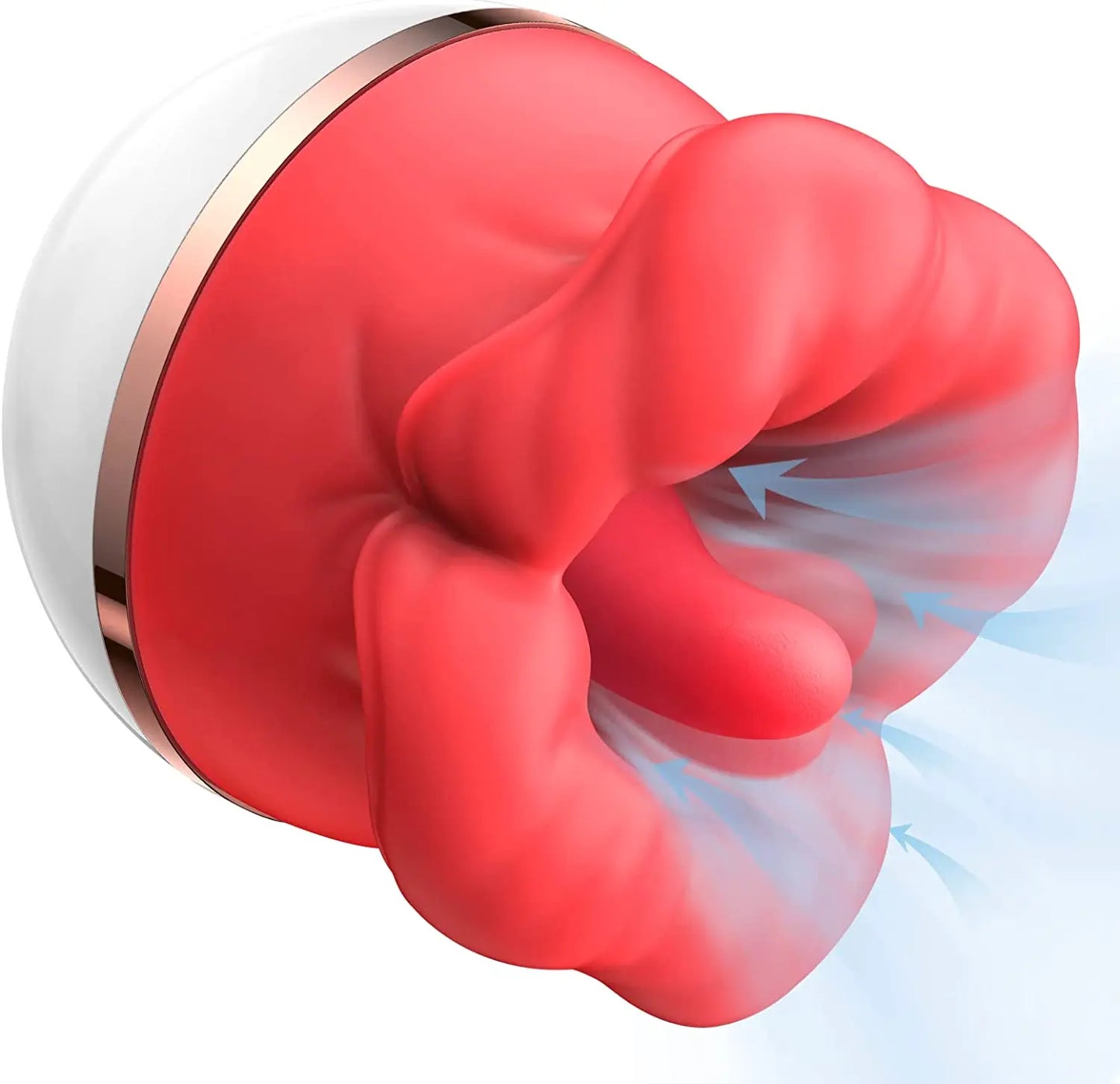 Rose sex toy vibrator, vaginal licking, tongue masturbator, clitoral stimulator, G-spot nipple massager female orgasm adult sex toy