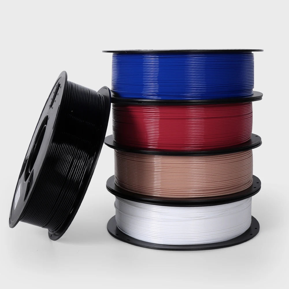 22LBS PETG Filament 3D Printer Filament 10 5 Rolls 1KG 1.75mm Bundle Multicolor Accuracy +/- 0.02mm 10kg 5kg PETG, Plastic Spool