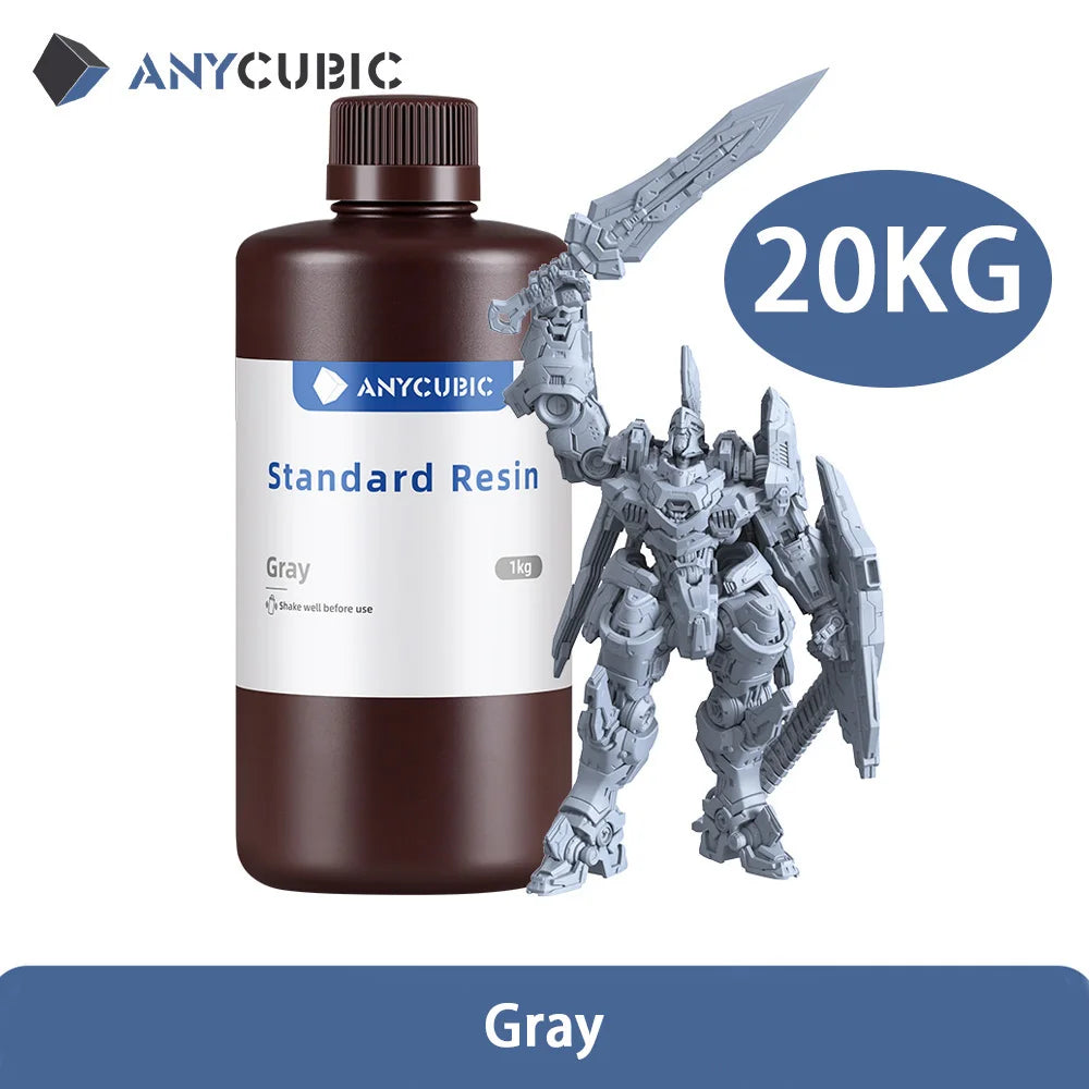 1kg/10kg Liquid Photopolymer Standard Resin 405nm UV Resin For 3D Printer LCD Printing Resin Material For Photon Mono
