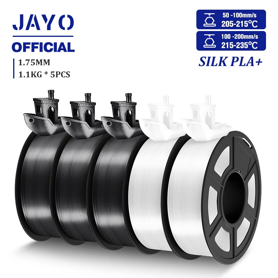 TPU SILK 3D Printer Filament 98A TPU Filament 1.75mm Silk Rainbow SILK PLA PLUS 3D Filament Glossy Silk Surface 5Rolls/set