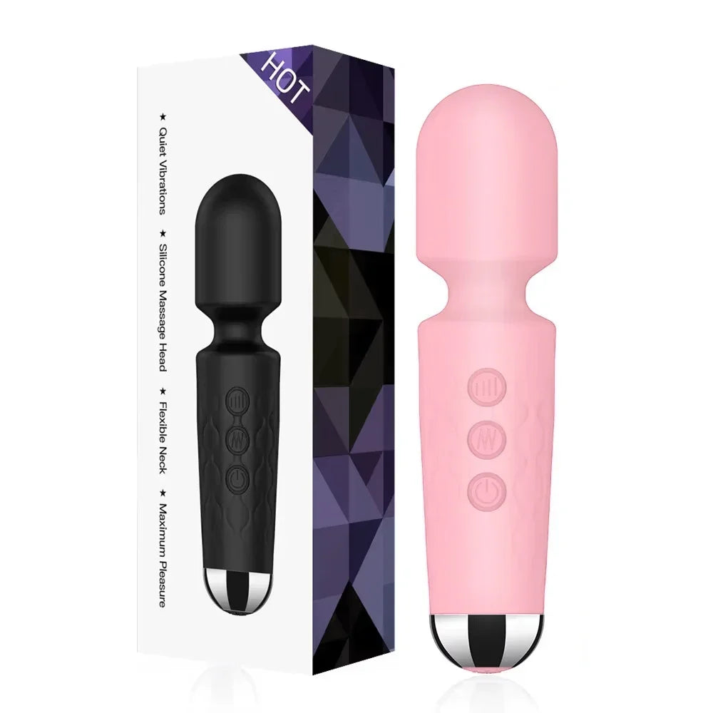 Powerful AV Vibrator 20 Speeds Clitoris Stimulator Magic Wand G spot Massager Adult Female Masturbator Adult Sex Toys for Women