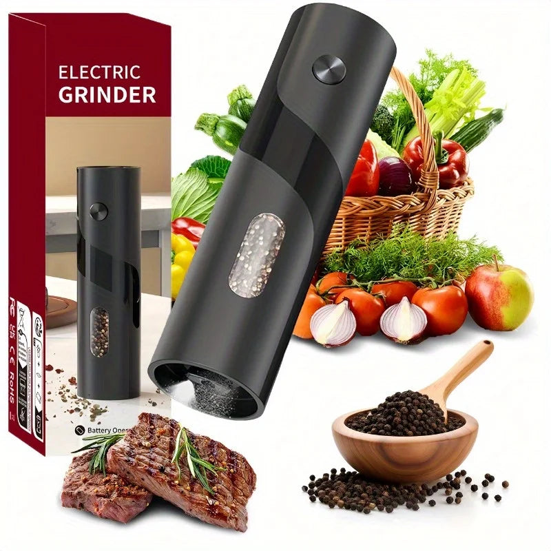 Electric Pepper Grinders, Essential for Grinding Sea Salt and ,Adjustable Grind Settings, Featuring A Stylish Design