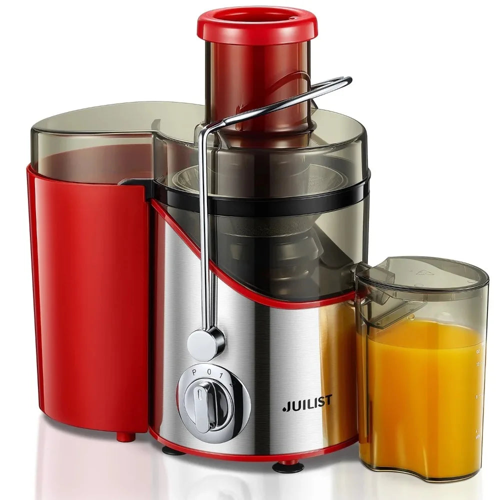 Juicer Machine Easy to Clean, 3" Feed Chute for Whole Fruit and Vegetable, Brush, Silver
