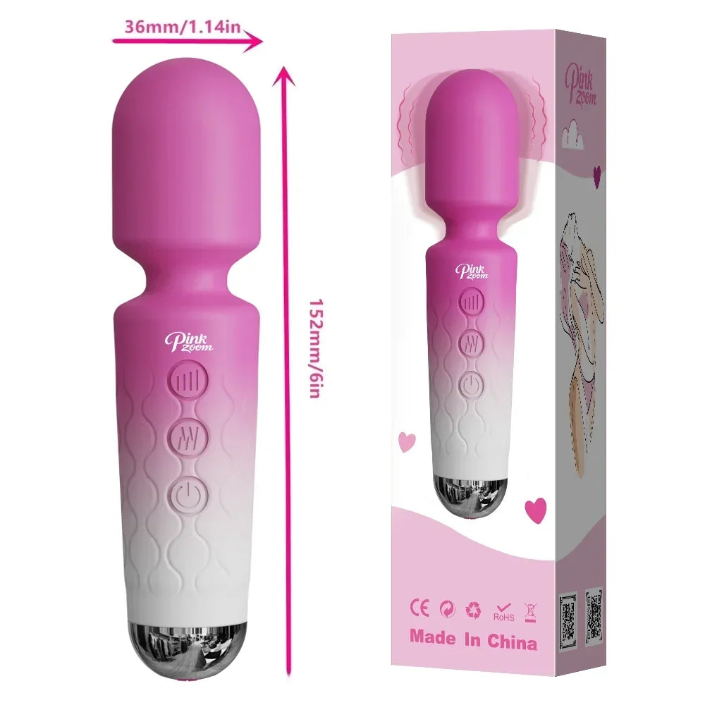 Powerful AV Vibrator 20 Speeds Clitoris Stimulator Magic Wand G spot Massager Adult Female Masturbator Adult Sex Toys for Women