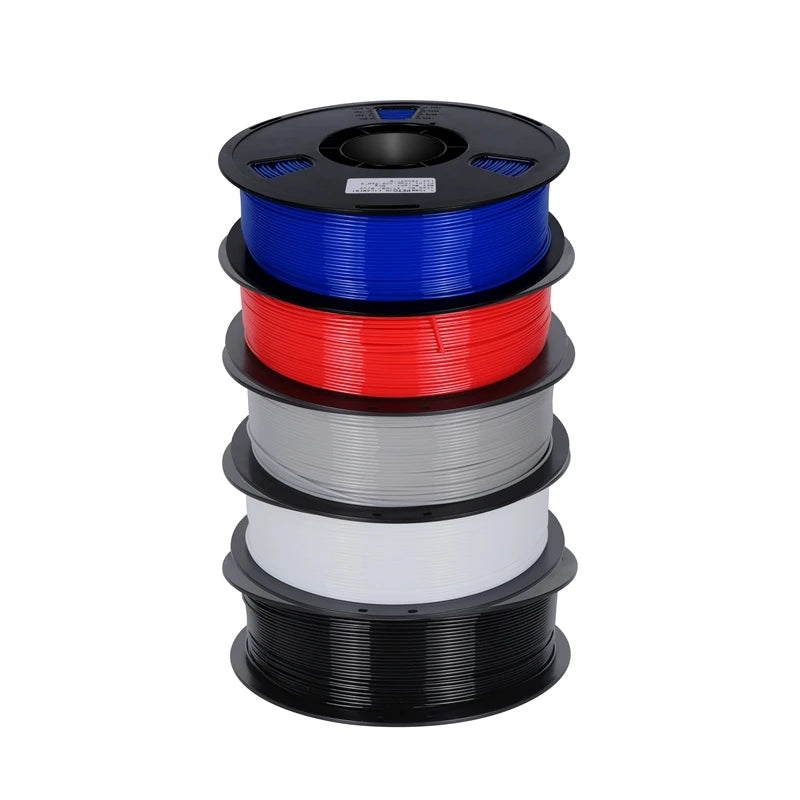 22LBS PETG Filament 3D Printer Filament 10 5 Rolls 1KG 1.75mm Bundle Multicolor Accuracy +/- 0.02mm 10kg 5kg PETG, Plastic Spool