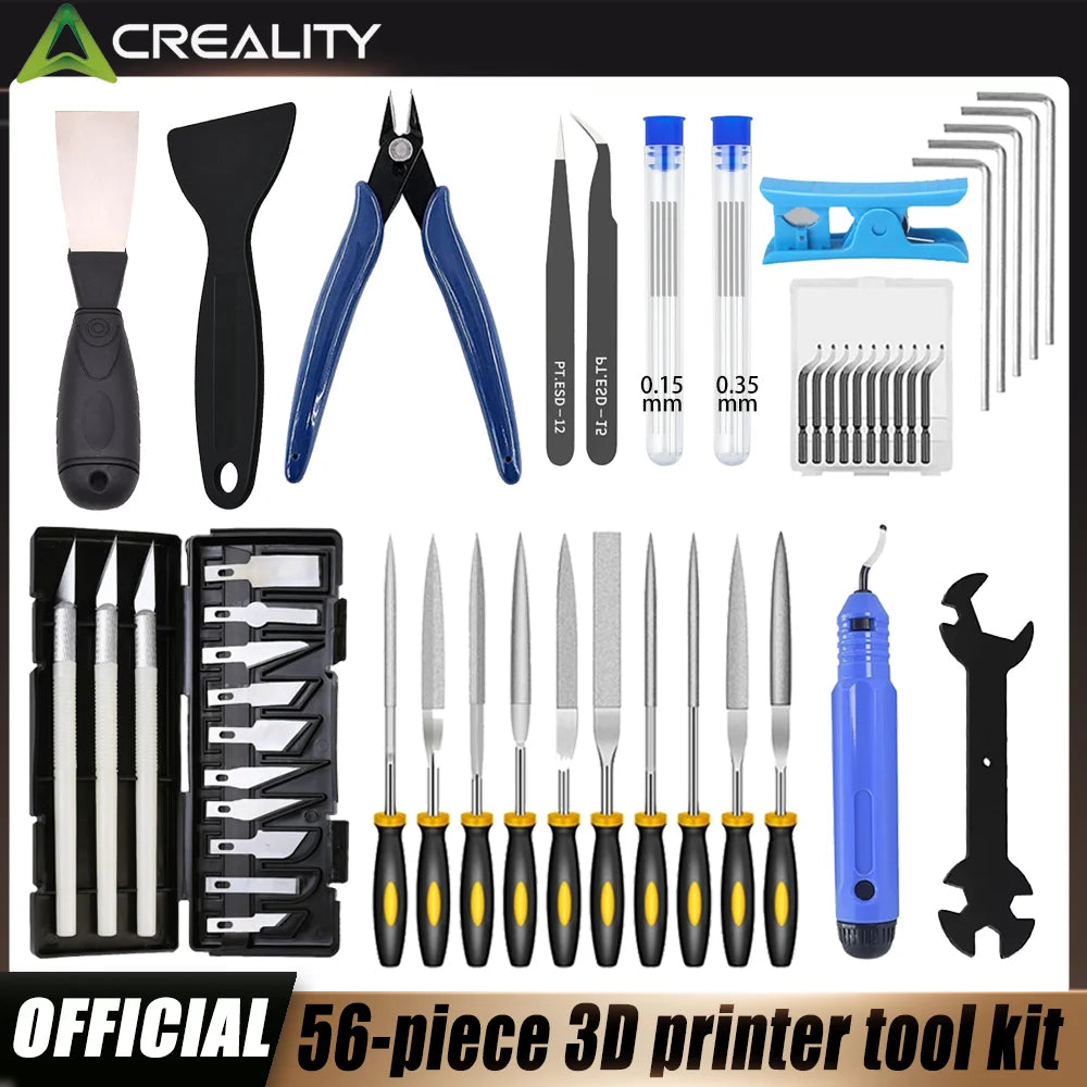 3D Printer Tool Kit, Nozzle Cleaner, Scraper, Tweezers, File & Engraving Tools for Maintenance