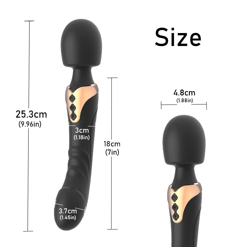 Powerful AV Vibrator, Dildos Magic Wand for Women, 10 Modes Clitoris Stimulator, G Spot Vagina Massager Adult Sex Toys for Woman