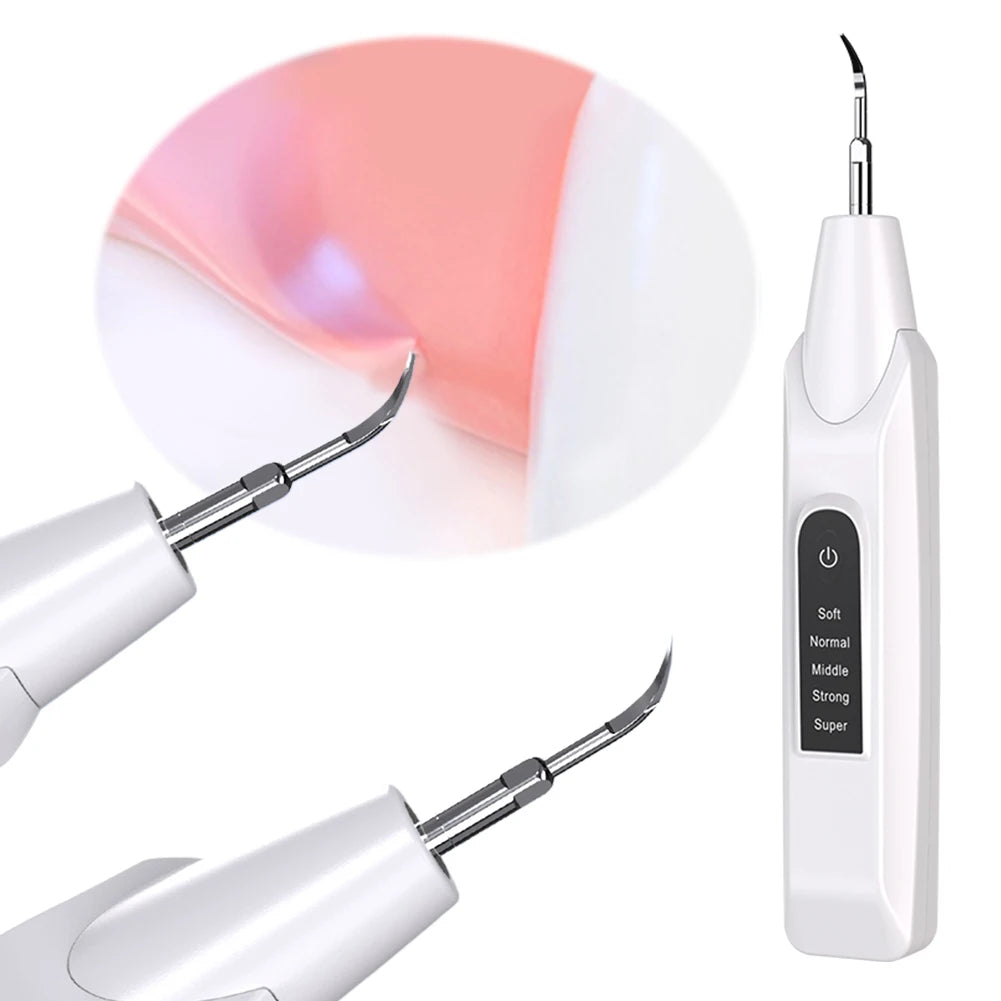Ultrasonic Dental Scaler Oral Care, Tartar Removal, Calculus Remover Tooth Stain Cleaner LED Light Tooth Whitening Tools Household