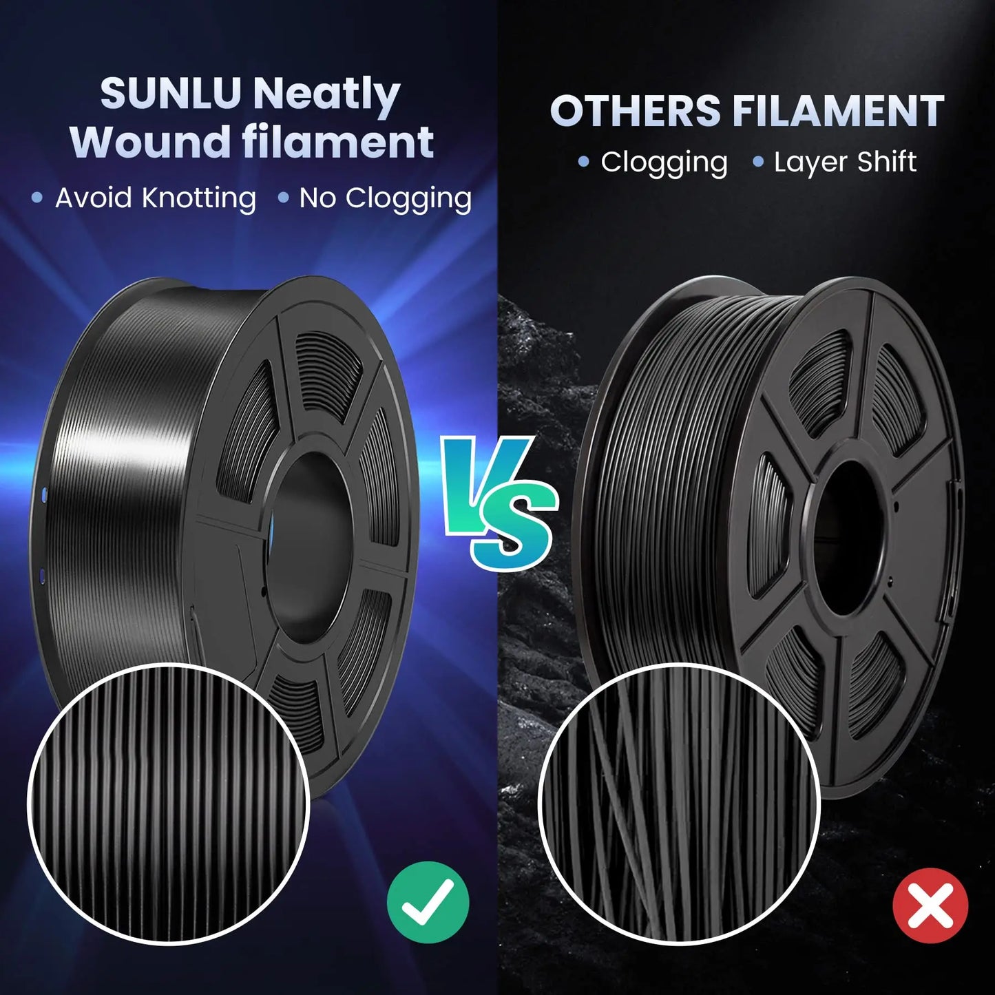 5KG Pla Plus Silk 3D Filament, 1.75mm Shiny Silk Texture High Toughness, 3D Printing Filaments for 3D Printer, Fast Shipping