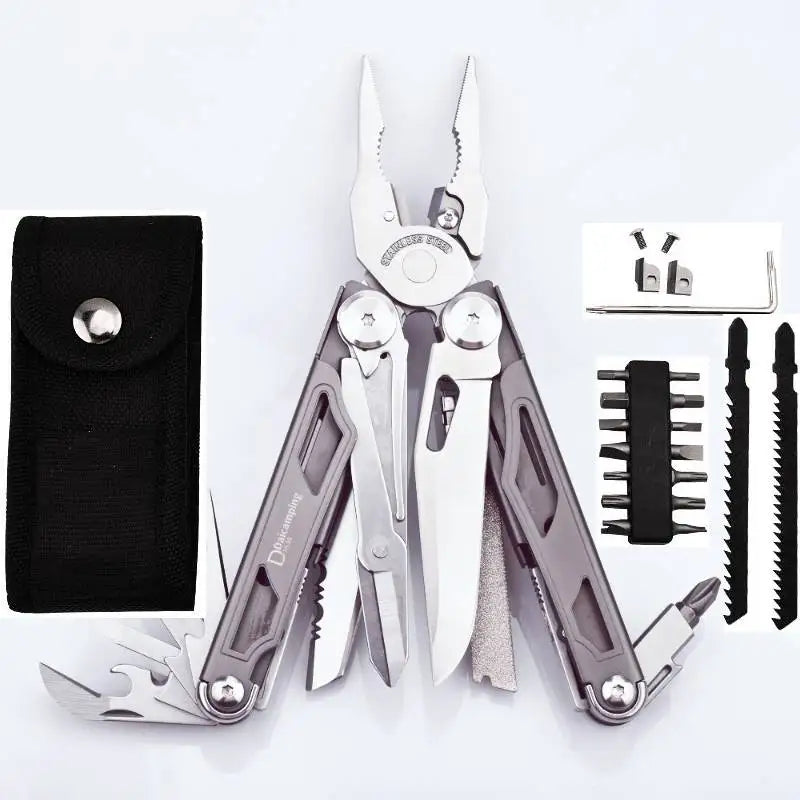 Multitools Hand, DIY Multi Tools, Multi-tool Clamp, Folding Knives, Scissor, Cutters, EDC Survival Gear, Manual Pliers