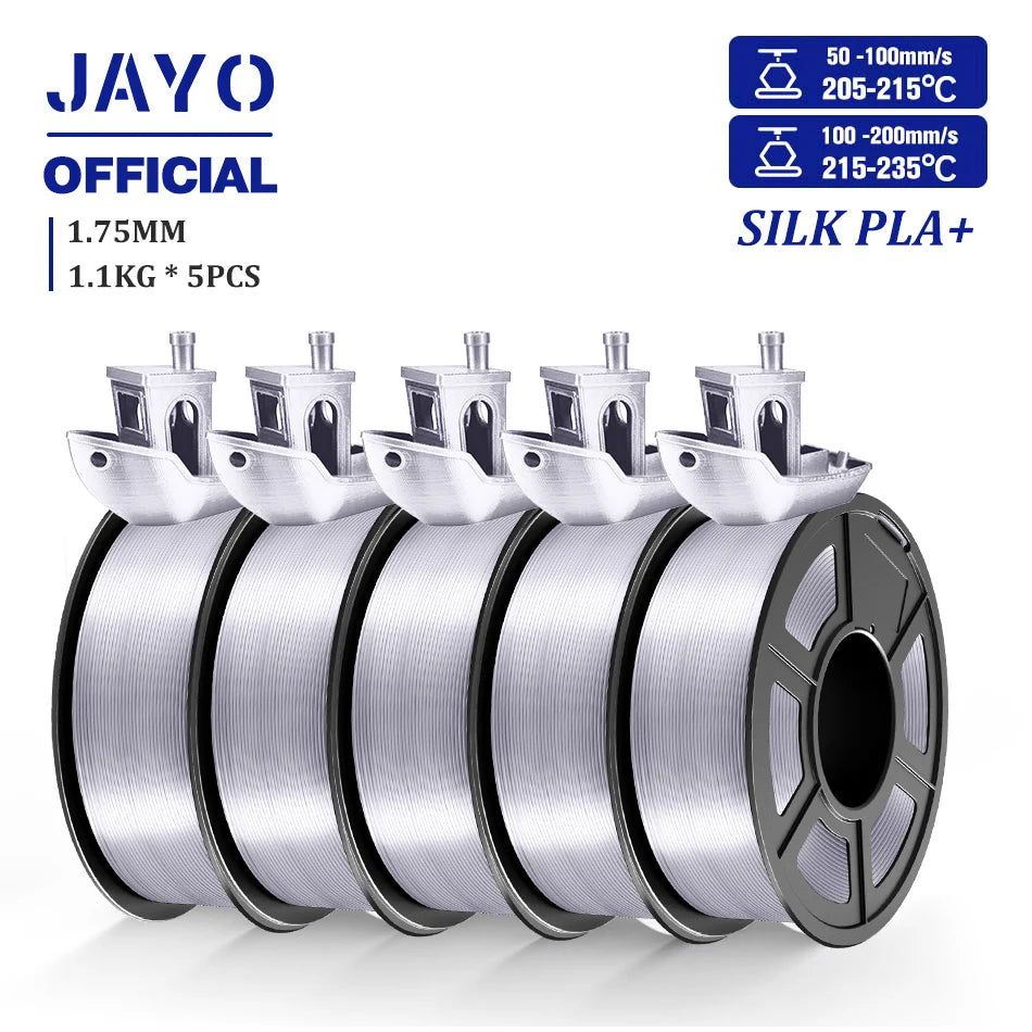 TPU SILK 3D Printer Filament 98A TPU Filament 1.75mm Silk Rainbow SILK PLA PLUS 3D Filament Glossy Silk Surface 5Rolls/set