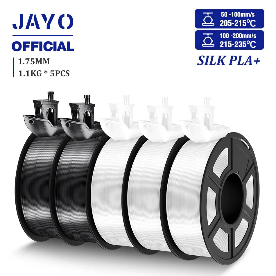 TPU SILK 3D Printer Filament 98A TPU Filament 1.75mm Silk Rainbow SILK PLA PLUS 3D Filament Glossy Silk Surface 5Rolls/set