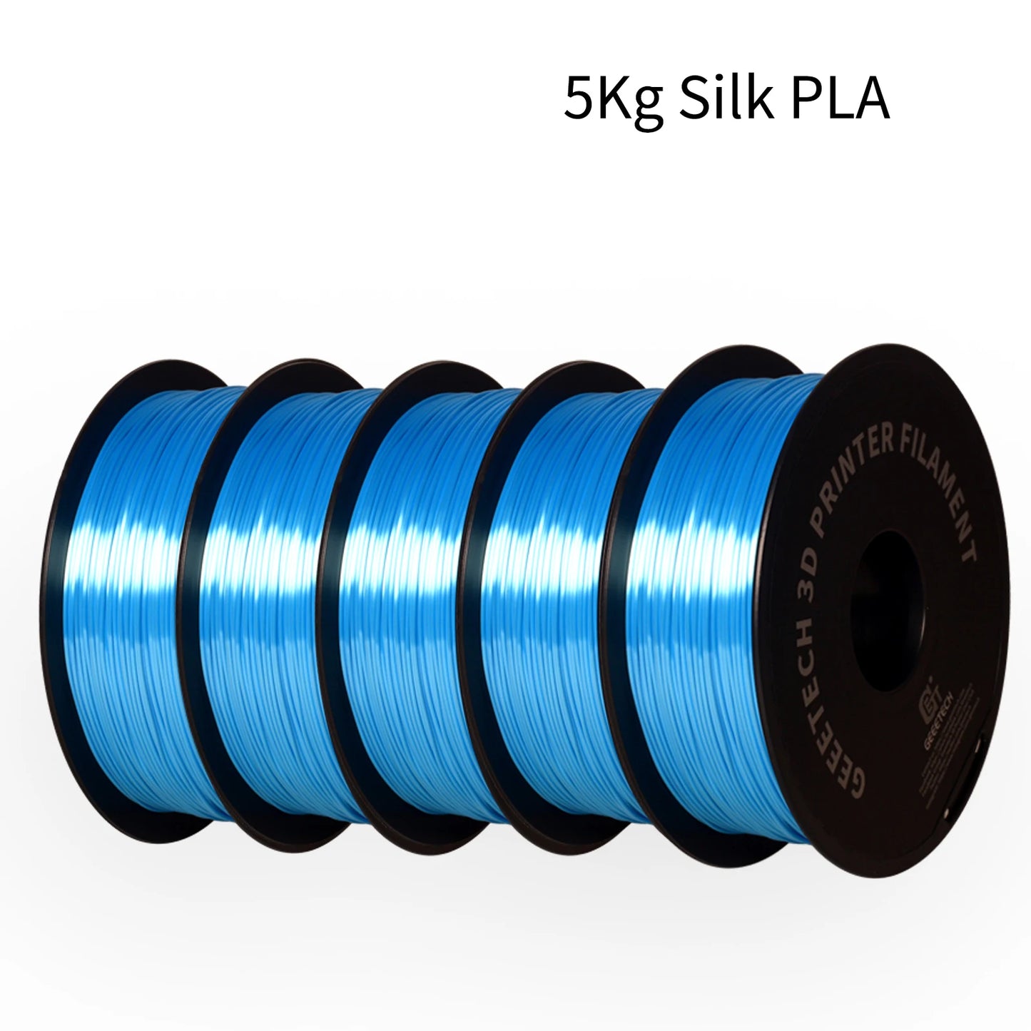 5Kg 3D Silk PLA Filament 1.75mm High Gloss Surface Neat Wrapped Dimensional Accuracy /-0.02mm Vacuum Packaging