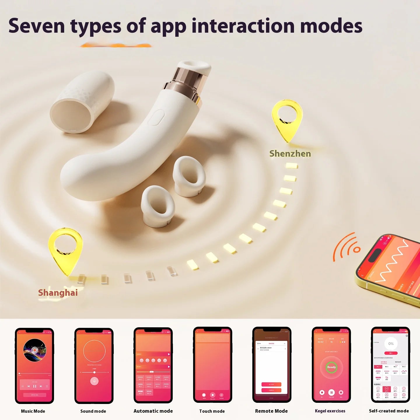2-in-1 APP remote control G-spot, slapping stimulation, vibrator female clitoral sucking sex toy, female dildo vibrator adult