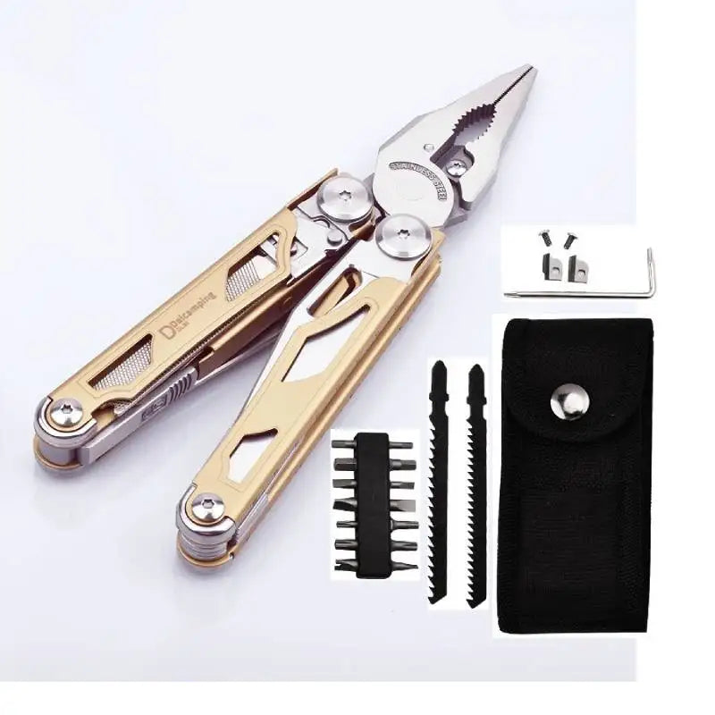 Multitools Hand, DIY Multi Tools, Multi-tool Clamp, Folding Knives, Scissor, Cutters, EDC Survival Gear, Manual Pliers
