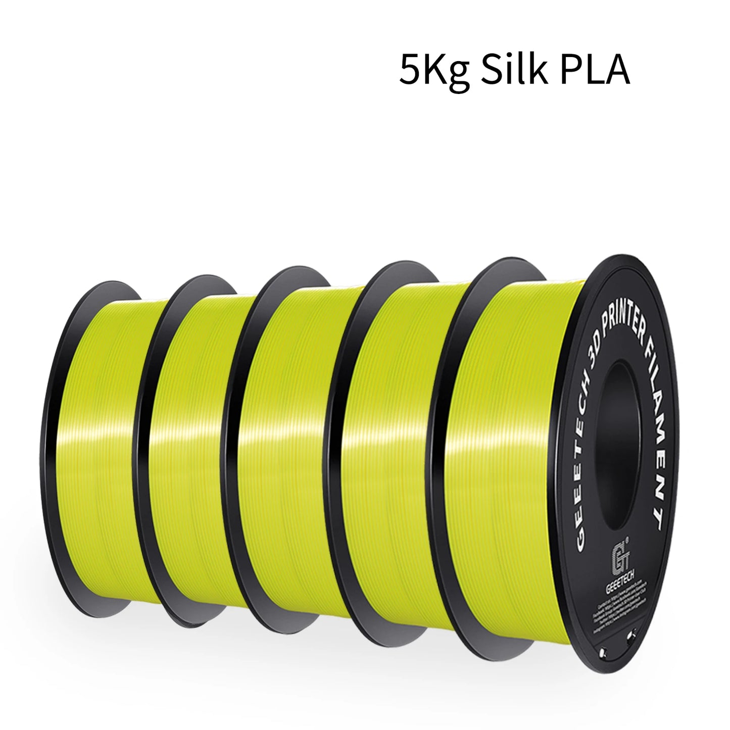 5Kg 3D Silk PLA Filament 1.75mm High Gloss Surface Neat Wrapped Dimensional Accuracy /-0.02mm Vacuum Packaging