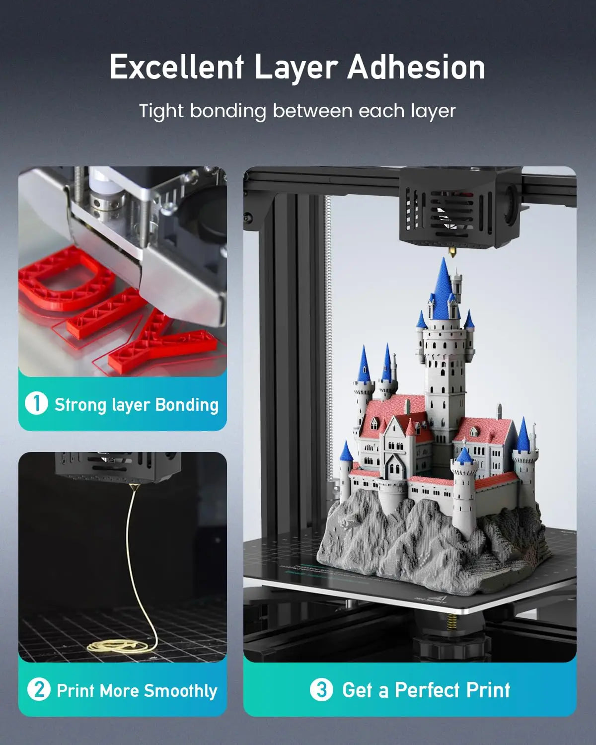 SUNLU PETG 10KG 3D Printer Filament 1.75mm High Toughness Neatly Wound 3D Filaments Spool for Most FDM 3D Printer Materials