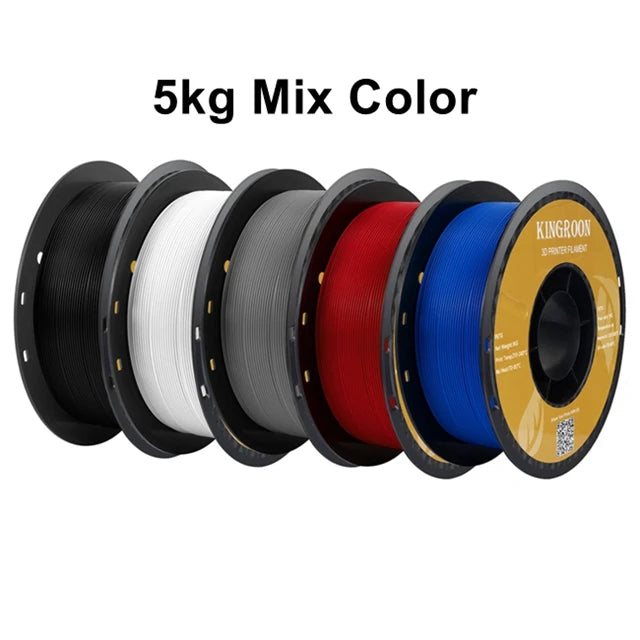 KINGROON PETG 3D Printer Filament 1.75mm 5KG 10KG Mix Color 3D Printing Material 1kg/roll petg Plastic For FDM 3dprinter