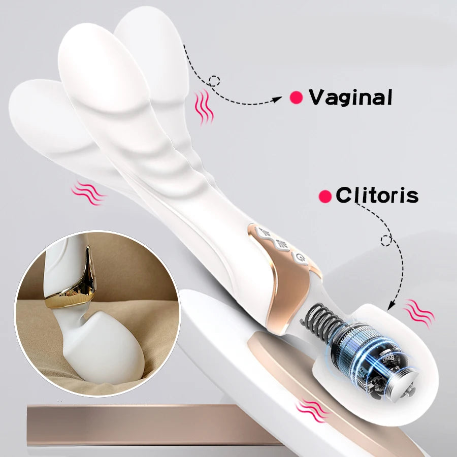 Powerful AV Vibrator, Dildos Magic Wand for Women, 10 Modes Clitoris Stimulator, G Spot Vagina Massager Adult Sex Toys for Woman