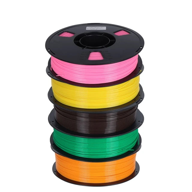 22LBS PETG Filament 3D Printer Filament 10 5 Rolls 1KG 1.75mm Bundle Multicolor Accuracy +/- 0.02mm 10kg 5kg PETG, Plastic Spool