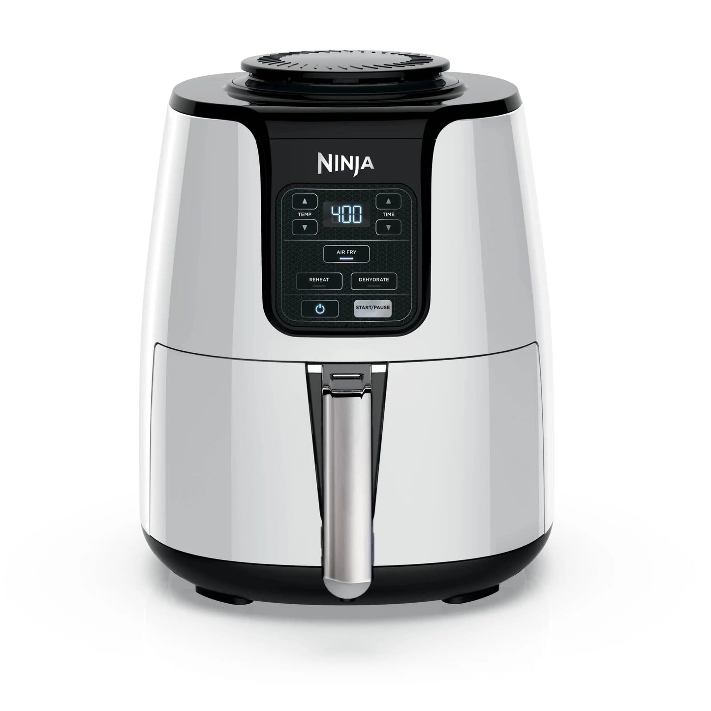 4 Qt Air Fryer, Nonstick Basket with Crisper Plate, 1550 Watts, Black