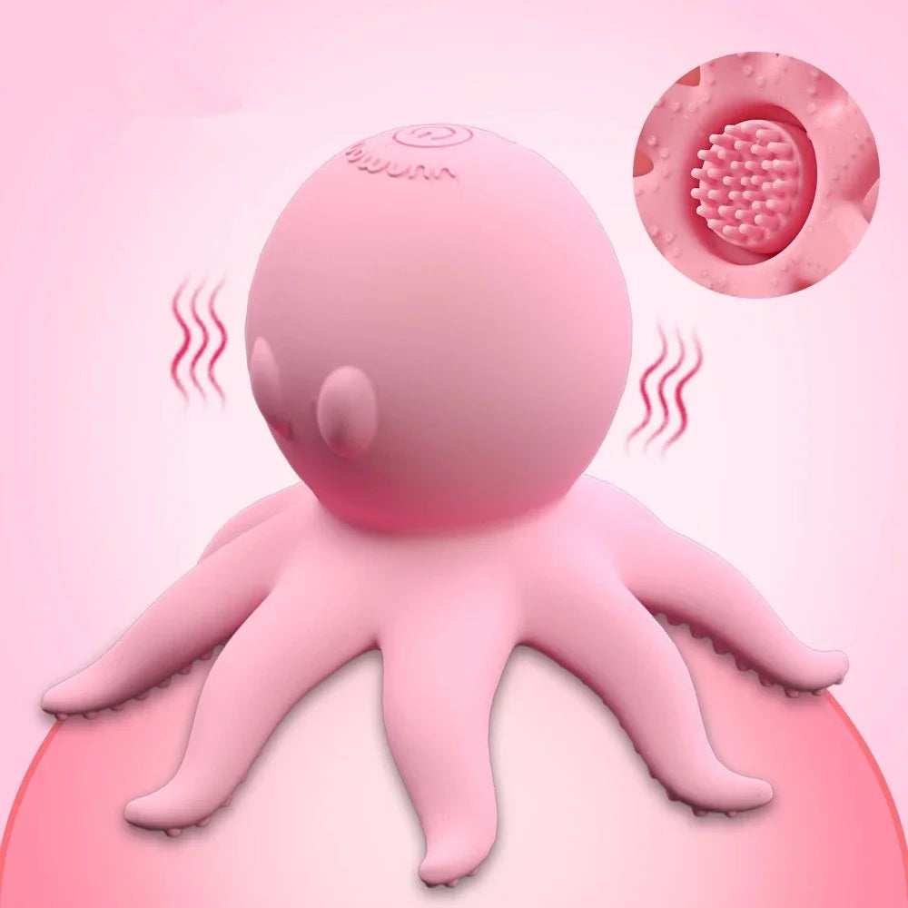 Octopus Like Vibrators, Nipple Stimulate, Vibration Rotating Breast Massager, Men Monster Nipple Scratching, Adults Sex Toys for Women