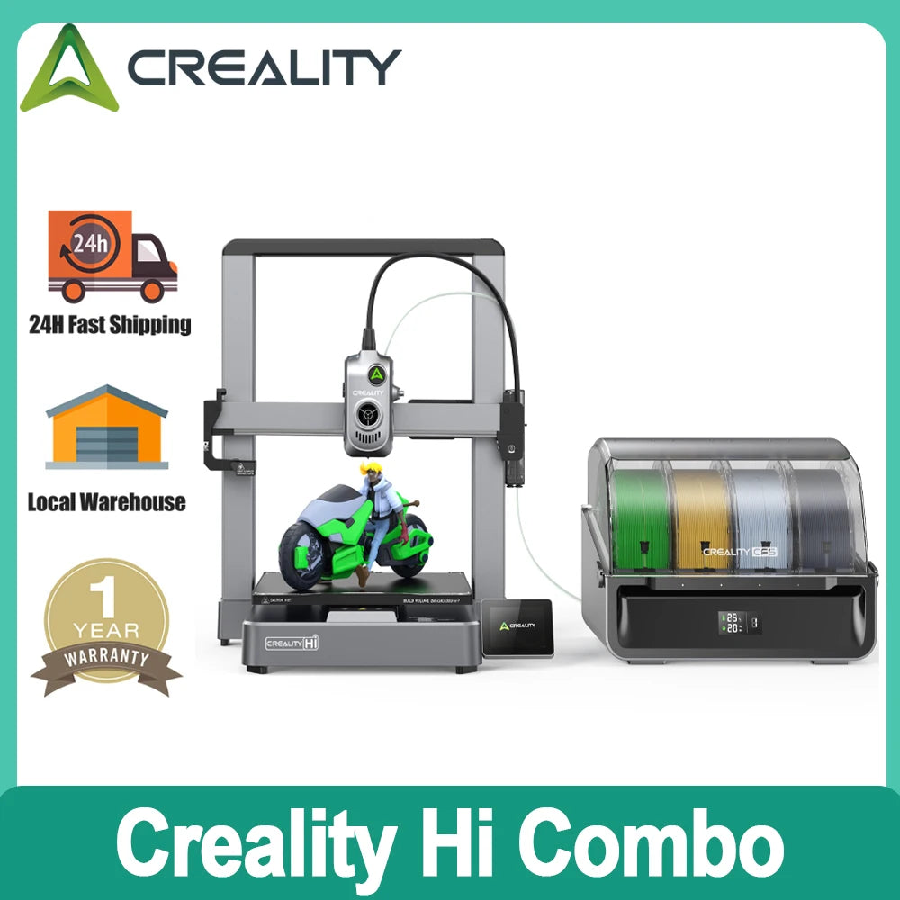 Hi Combo 3D Printer Support Multi-Color 3D Printing Fully Automated Filament Detection All Metal Frames 3D Priner
