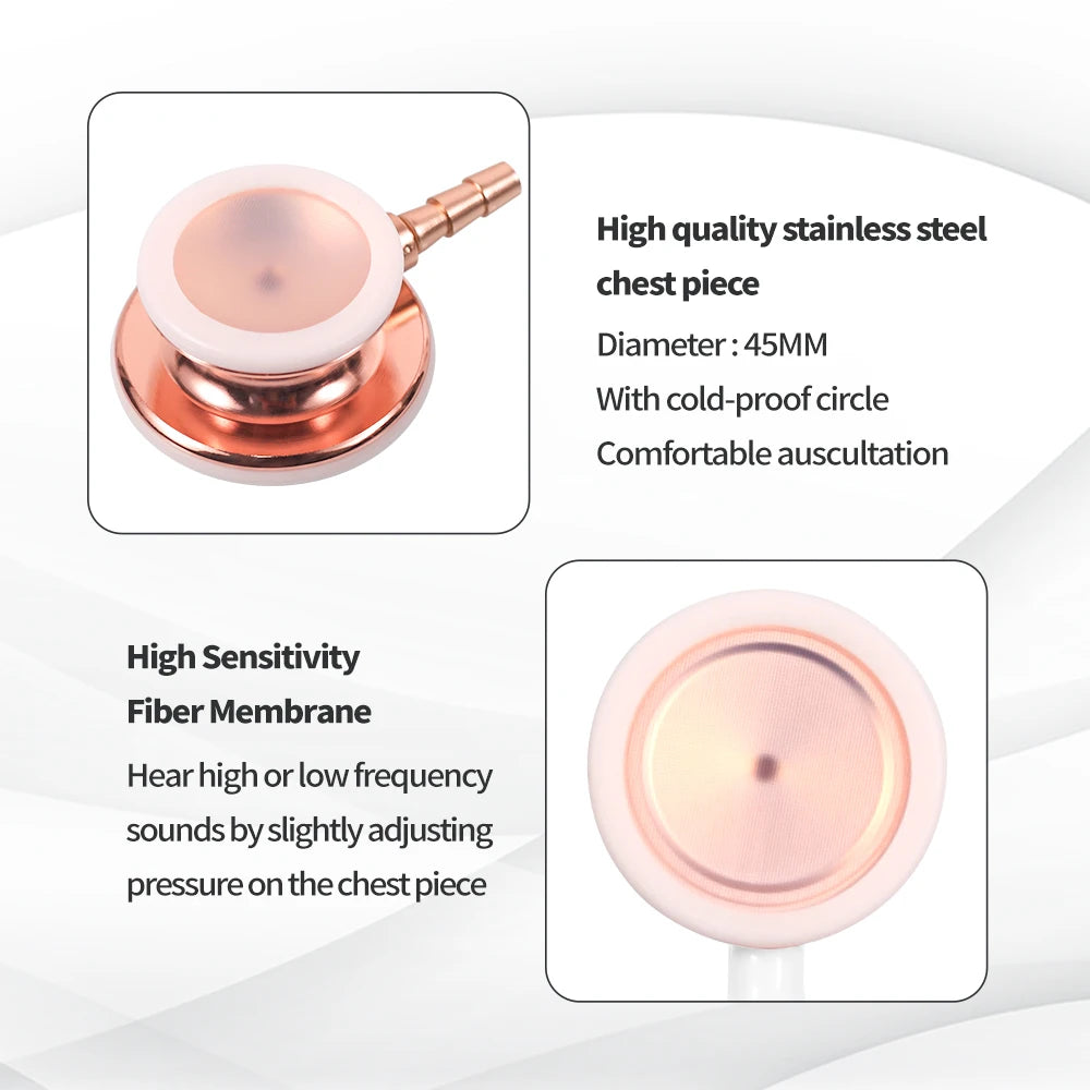 Double Sided Medical Stethoscope Doctor Stethoscope Professional Portable Cardiology Stethoscope Medical Equipment Nurse Vet