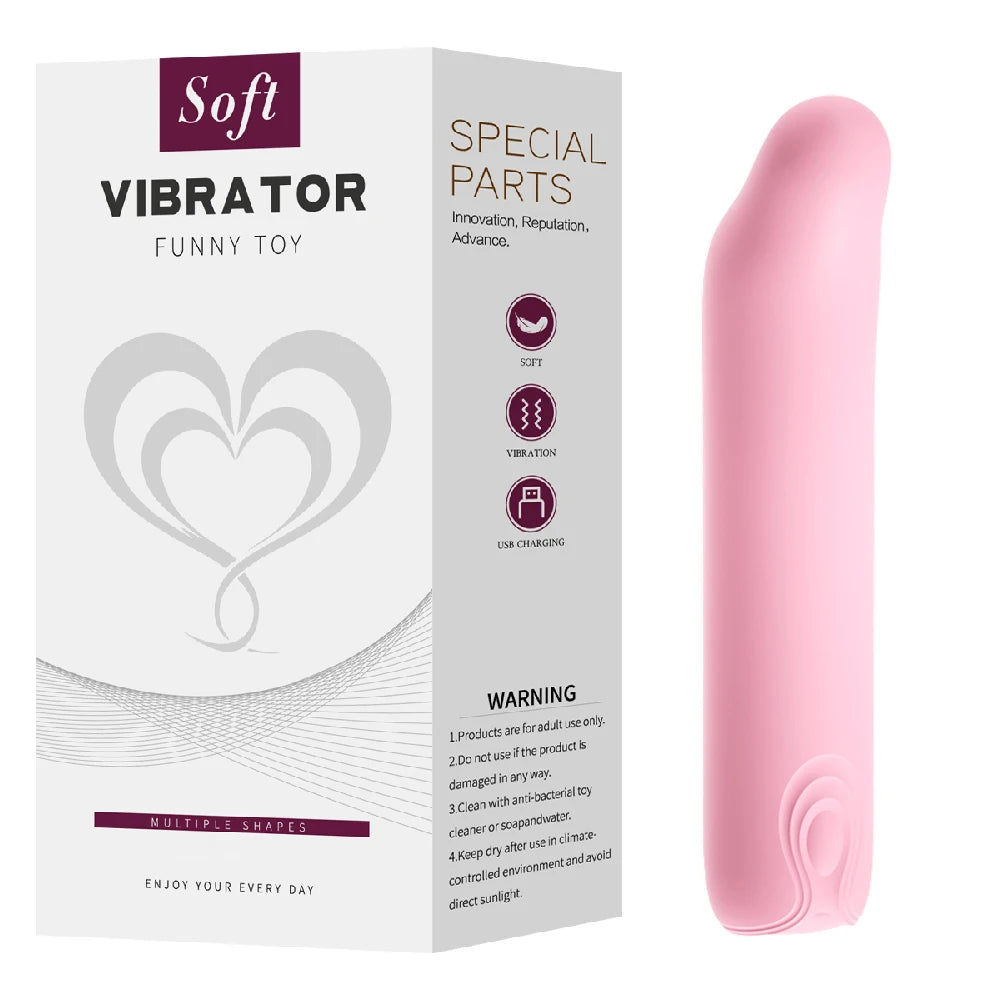 10 Speed Mini Bullet Vibrator for Women, Fast Orgasm Clitoris Stimulator, Rechargeable Female Masturbation Goods, Sex Toy for Adult