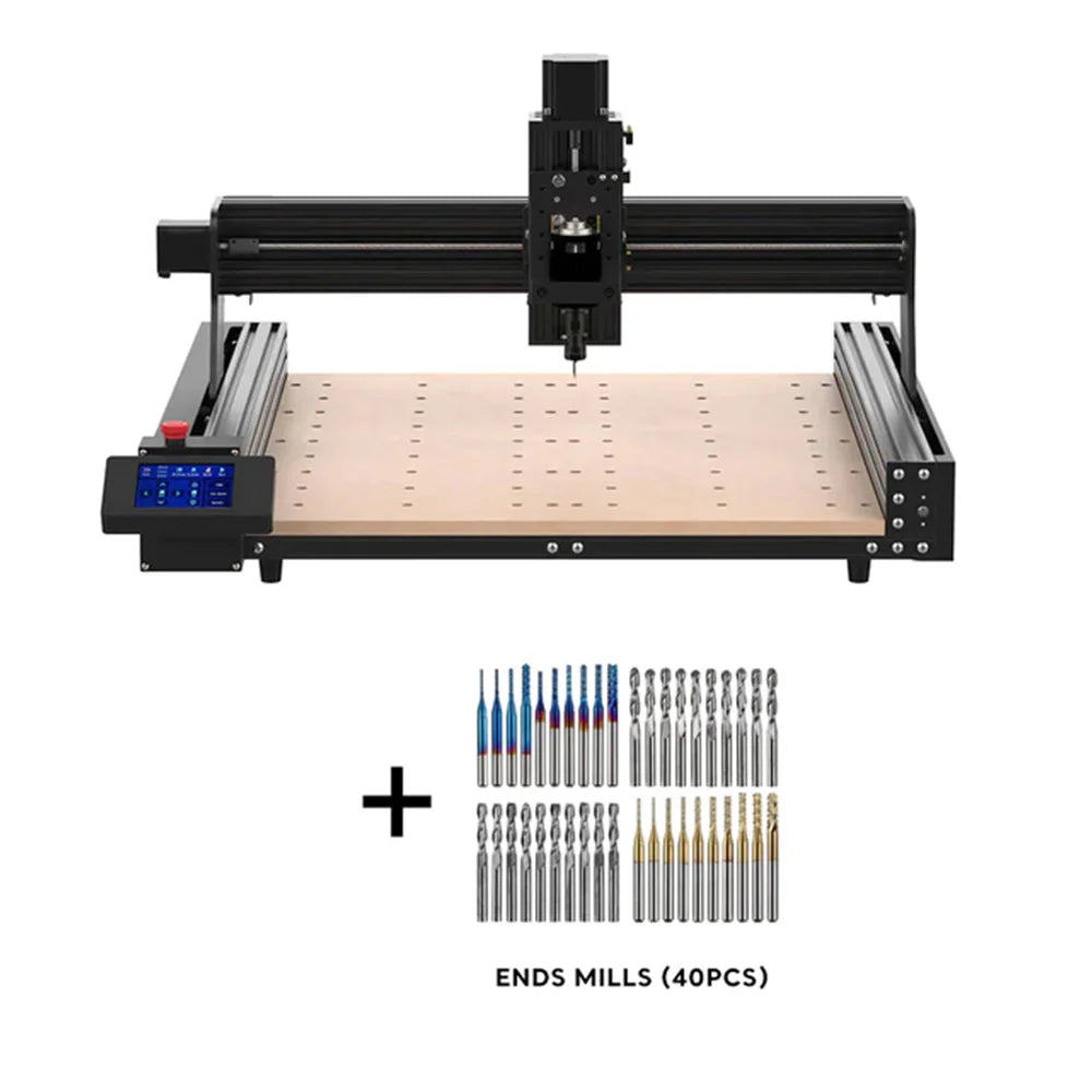 TTC450 CNC Engraving Machine 80W CNC Module PCB Wood Milling Cutting Machine Laser Carving Cutter GRBL Control ER11