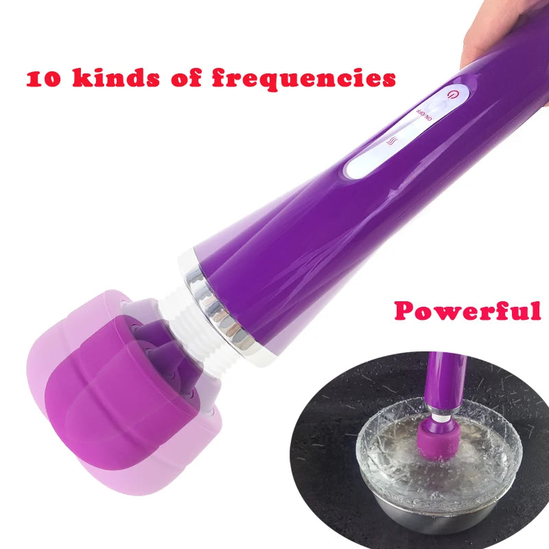 Powerful Magic Wand Vibrators for Women, Clitori Stimulator, Big AV Stick Vibrator,Female G Spot Massager Adult Sex Toys for Woman