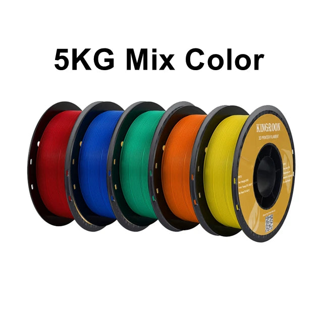 KINGROON PETG 3D Printer Filament 1.75mm 5KG 10KG Mix Color 3D Printing Material 1kg/roll petg Plastic For FDM 3dprinter