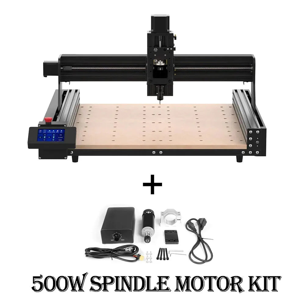 TTC450 CNC Engraving Machine 80W CNC Module PCB Wood Milling Cutting Machine Laser Carving Cutter GRBL Control ER11
