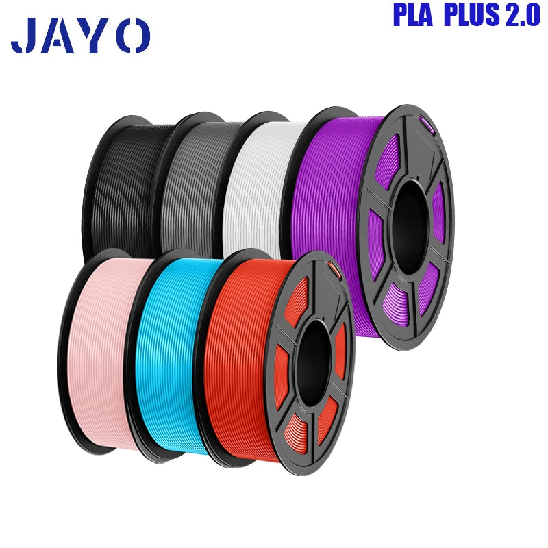 pla plus 2.0 3d printer filaments, 7rolls 1.75mm multi-color 3D printing material for 100% bubble free and FDM 3D printer