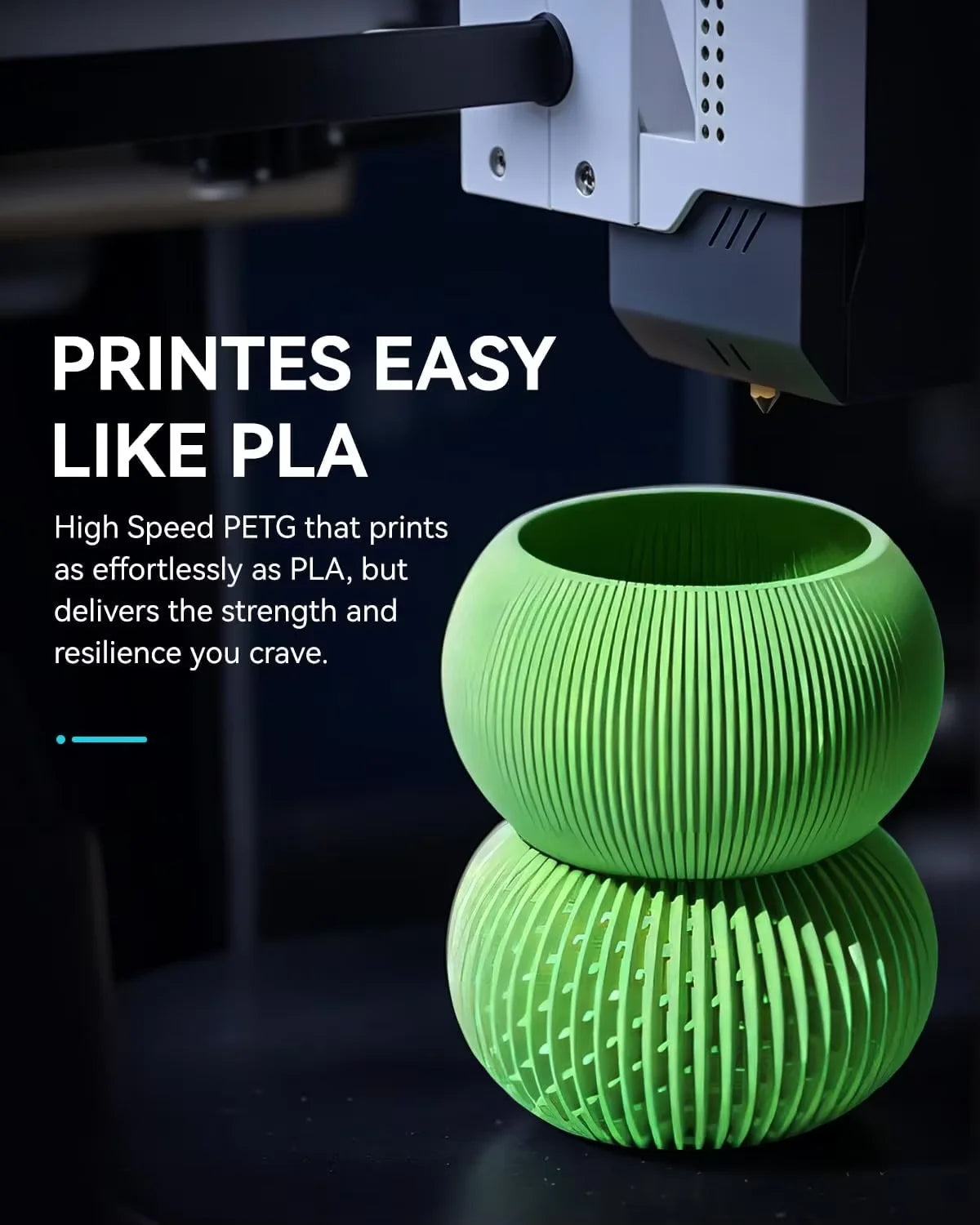 High Speed Matte PETG 3D Printer Filament 4KG 1KG/Roll 175MM Tolerances +/-0.02MM Filament 600mm/s Printing EU / US /RU