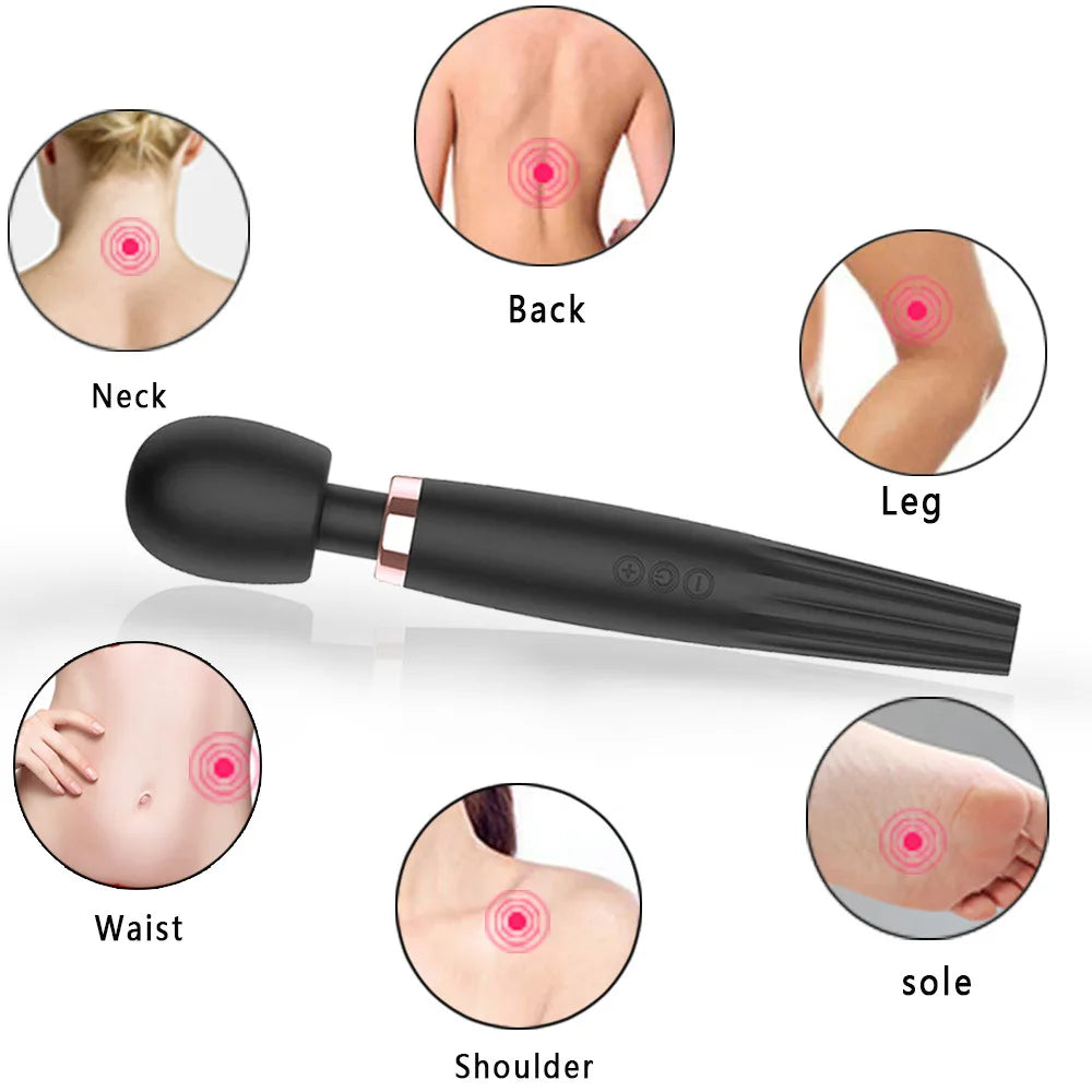 Heating Vibrator, Powerful Dildo, AV Magic Wand, G-Spot Massager, Sex Toys for Women, Couples, Clitoris Stimulate Goods for Adult