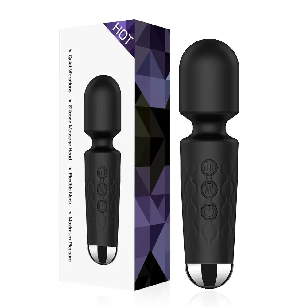 Powerful AV Vibrator 20 Speeds Clitoris Stimulator Magic Wand G spot Massager Adult Female Masturbator Adult Sex Toys for Women