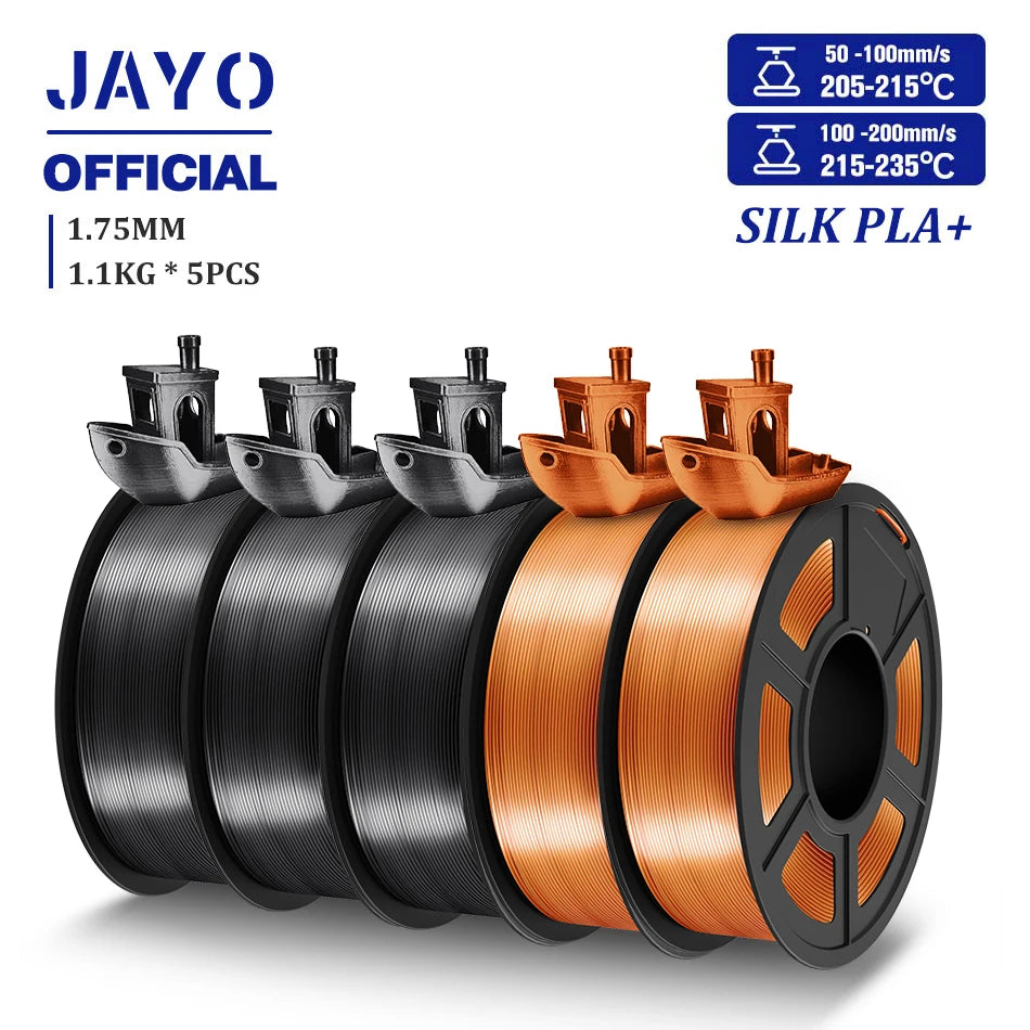 TPU SILK 3D Printer Filament 98A TPU Filament 1.75mm Silk Rainbow SILK PLA PLUS 3D Filament Glossy Silk Surface 5Rolls/set